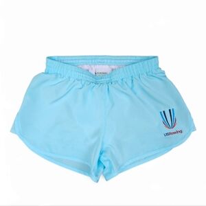 Augusta Sportswear Women's USRowing Athletic Shorts - Turquoise Blue, Size S